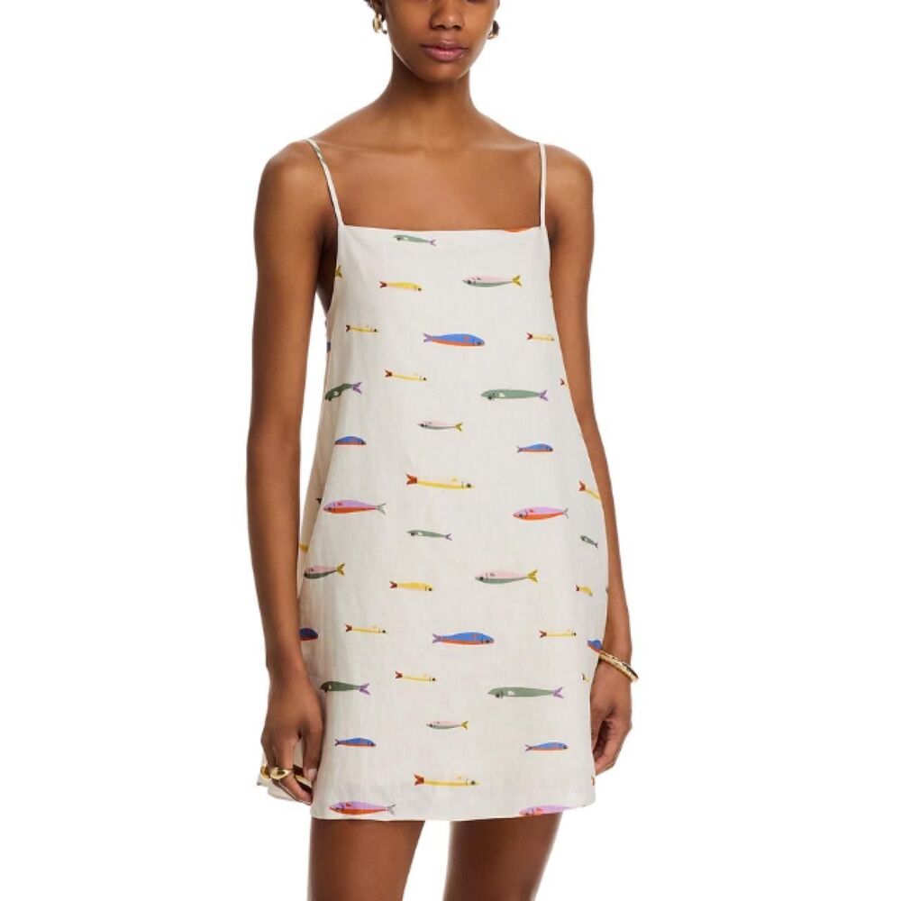 Staud Women's White and Cream Dress